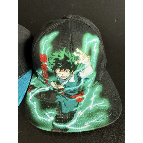NWT MY HERO ACADEMIA‎ 2 Hats Unisex Snapback Cap Anime Crunchyroll Funimation - Picture 3 of 11